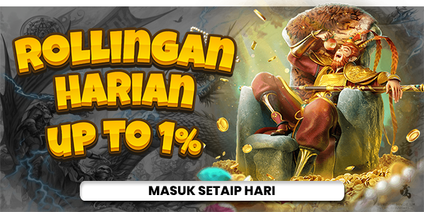 BONUS ROLLINGAN MINGGUAN 1%